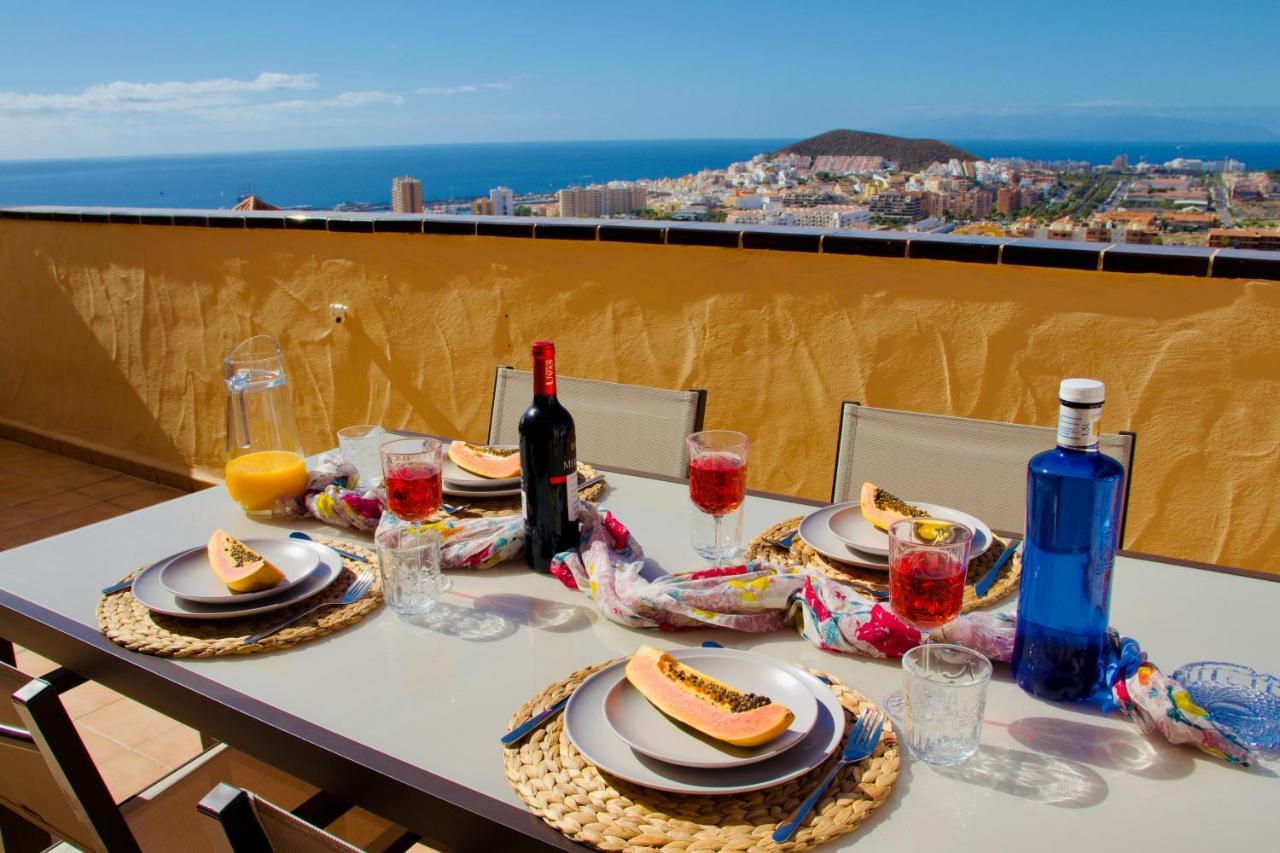 Sunset In The Heights Ocean View - Heated Pool Lejlighed Los Cristianos  Eksteriør billede